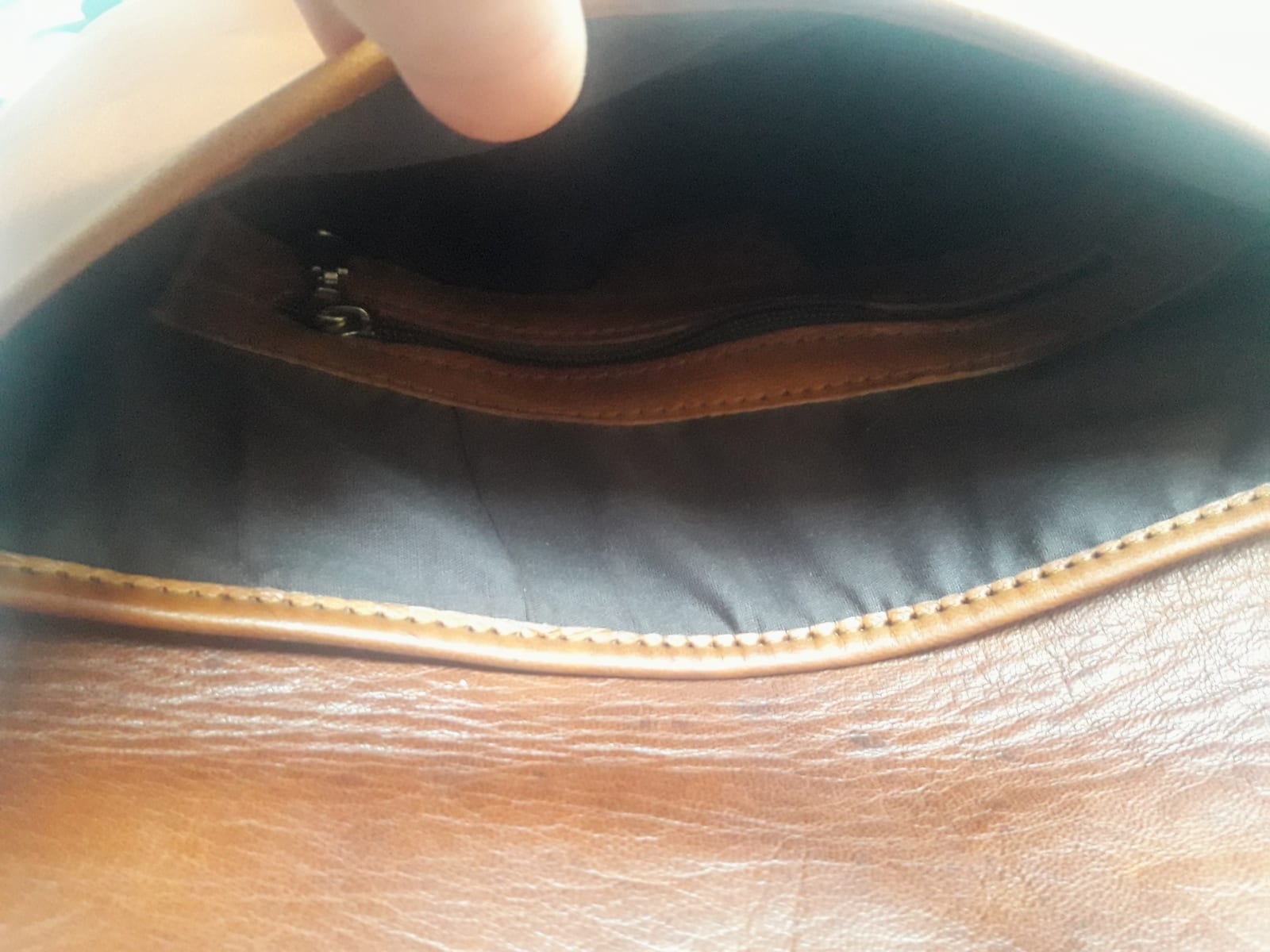  bag leather and Sabra silk Brown Morocco