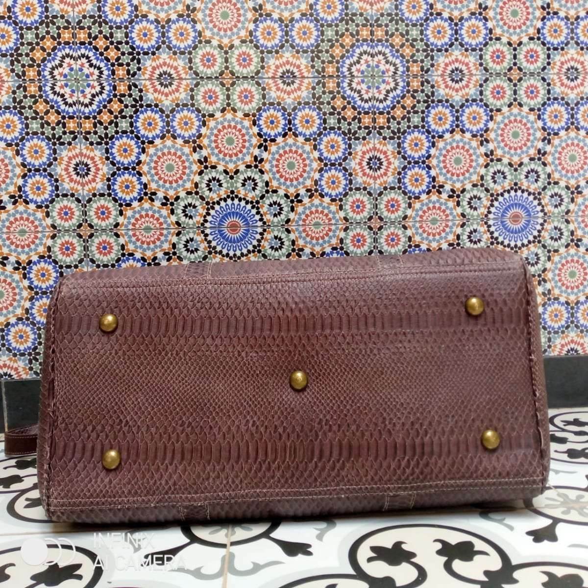  bag leather Brown Morocco