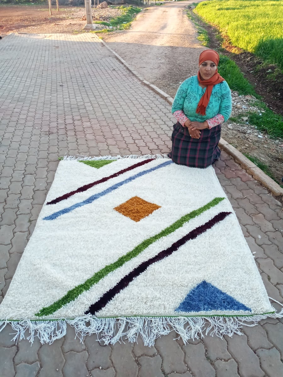  A rug  Colored Morocco