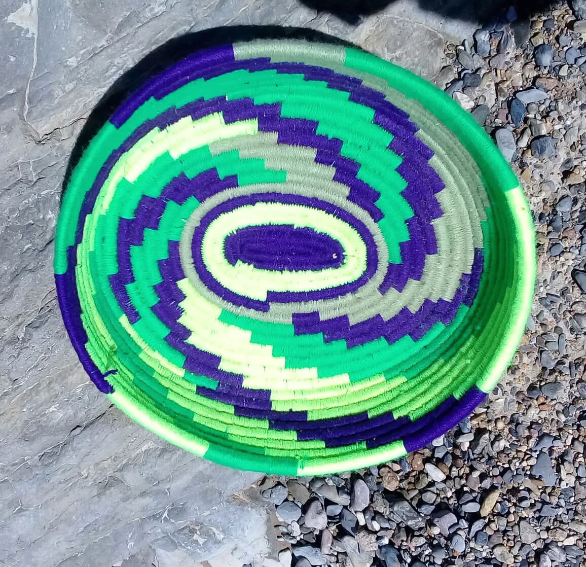  Basket Dyed Wool and Reed Colored Morocco