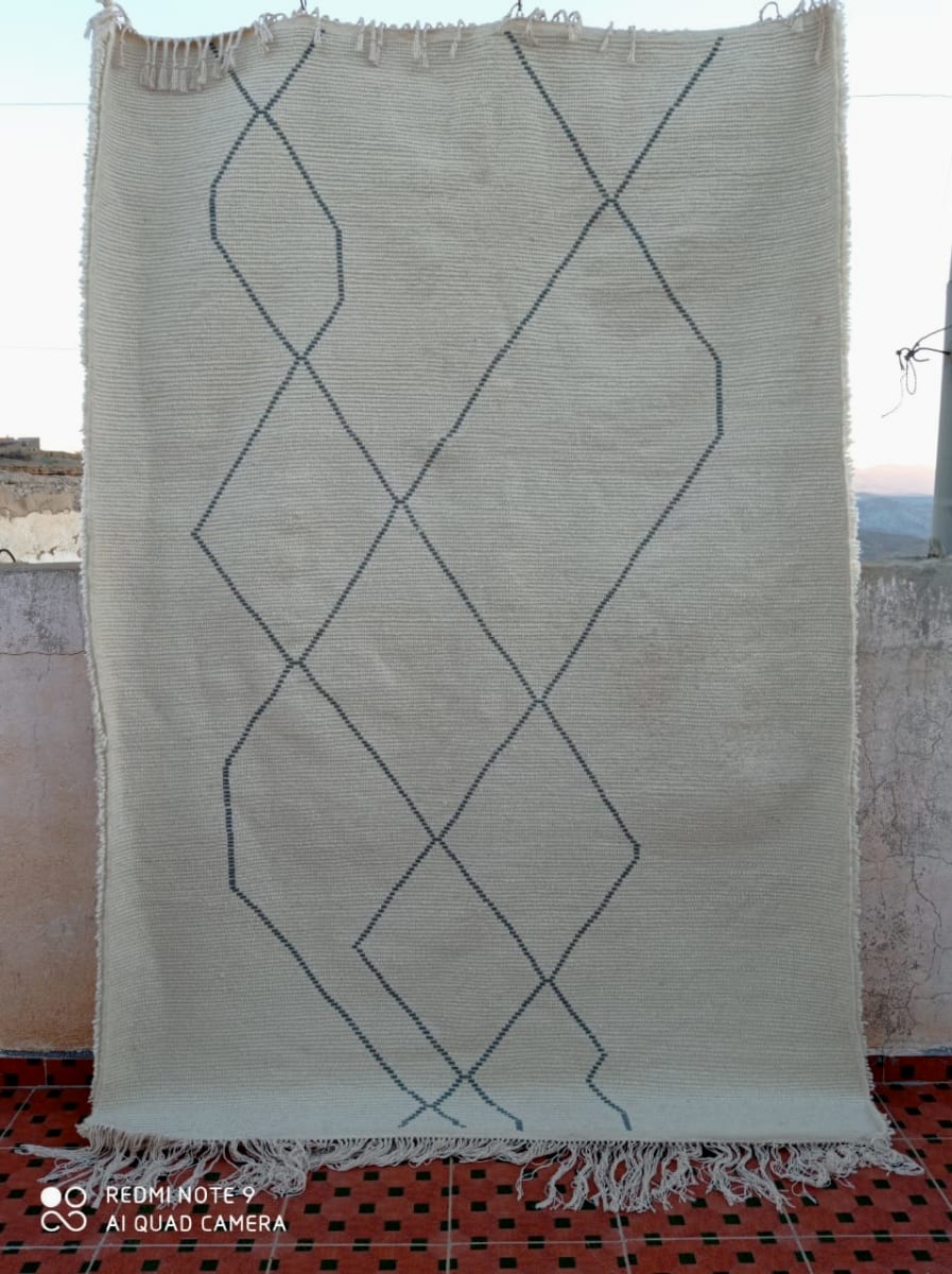  Pile Knot  Grey, White Morocco