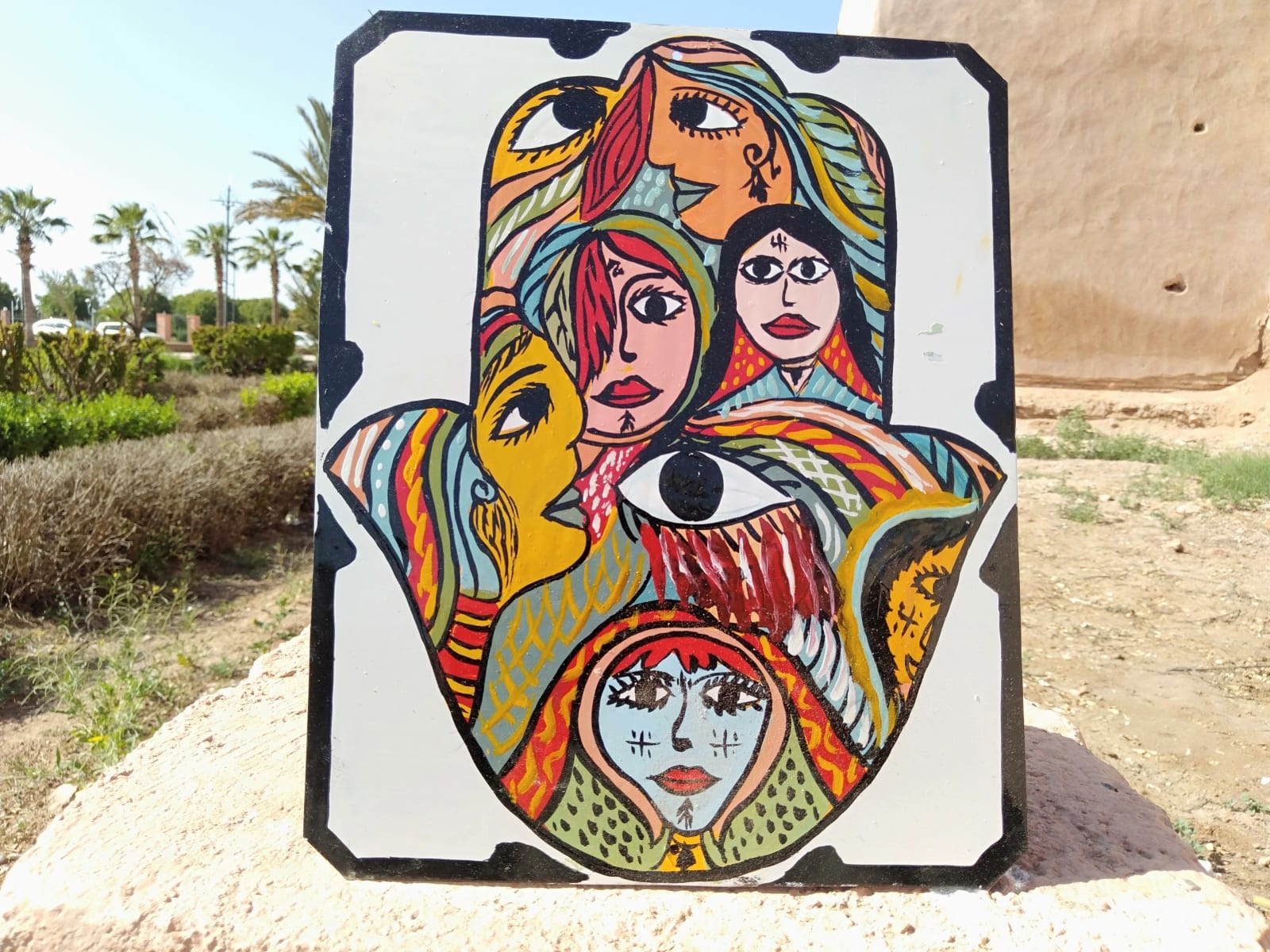  Metal Piece Water-Based Paint Colored Morocco