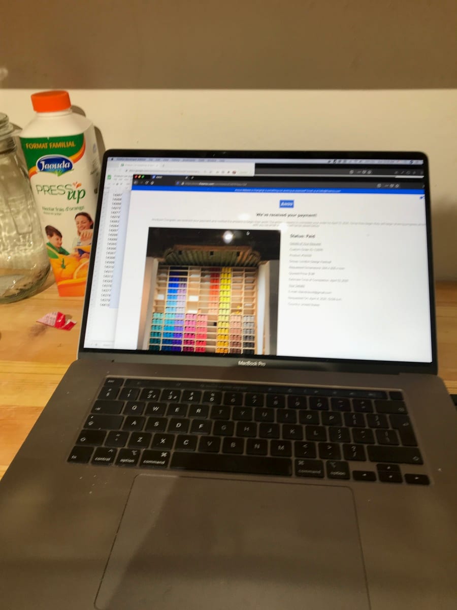  Beni Ourain Rug  Red, Light Blue Morocco