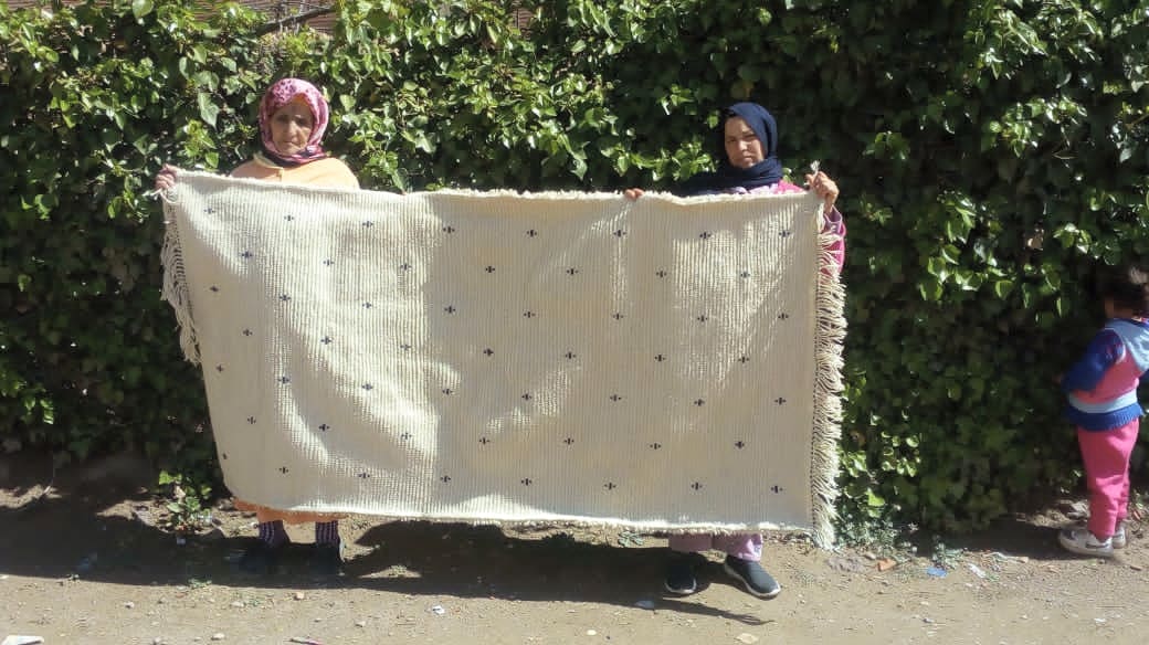  Beni Ourain rug  Black, White Morocco