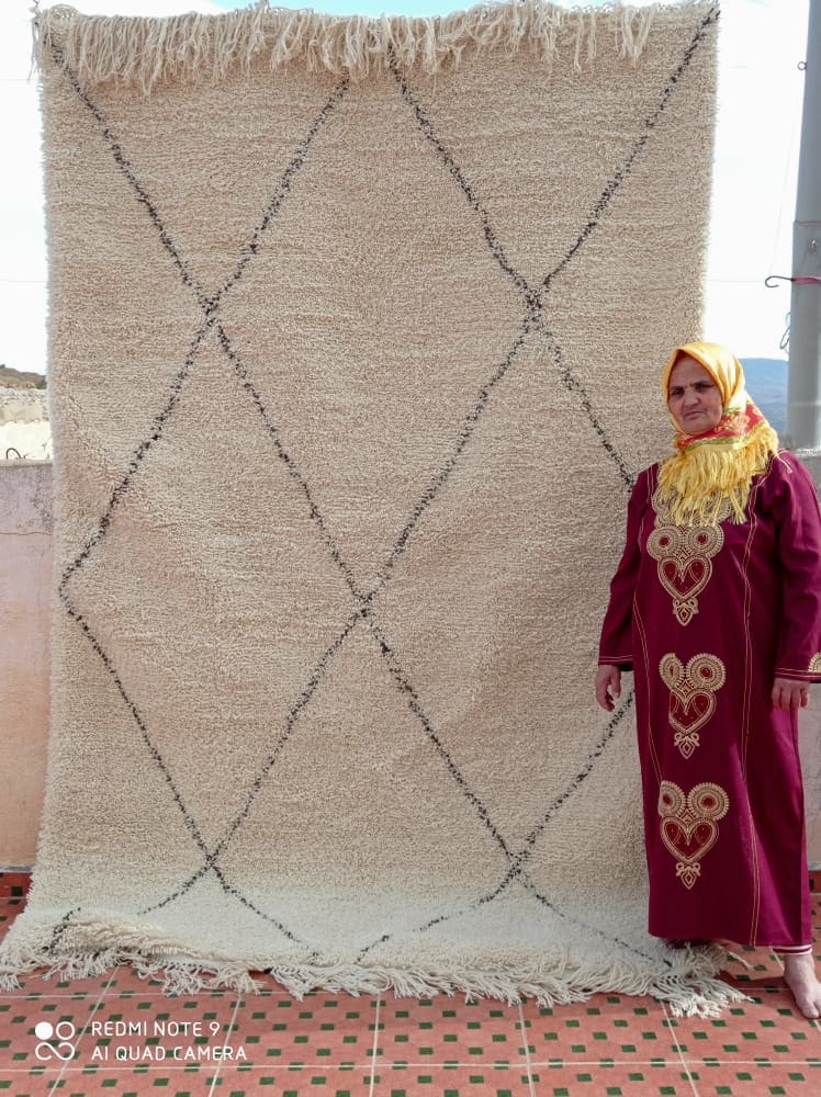  Pile Knot  Brown, White Morocco
