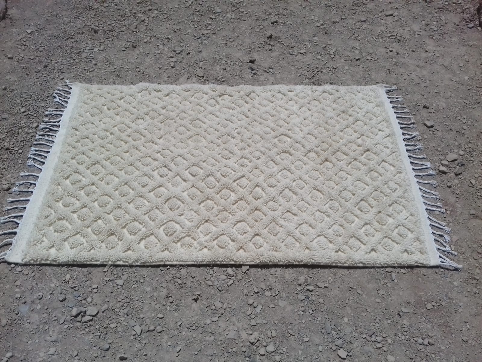  Beni Ourain Wool String and Wool White Morocco