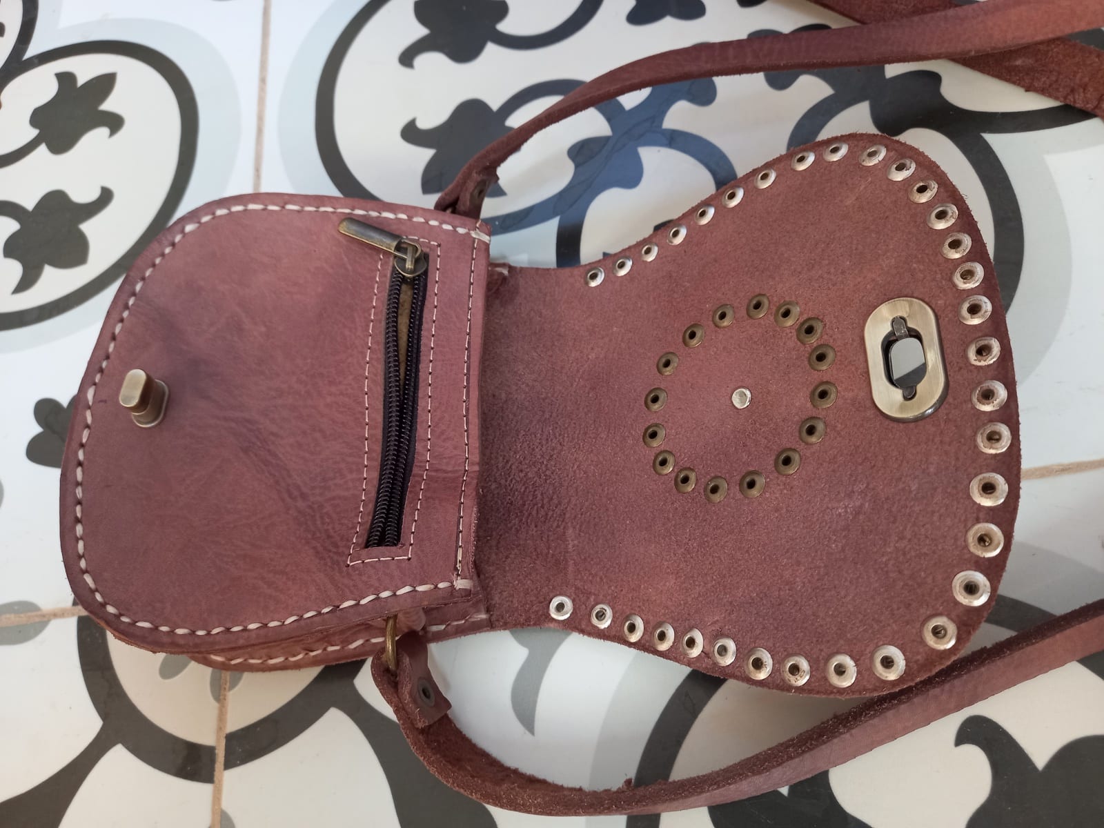  bag leather Green, Brown Morocco