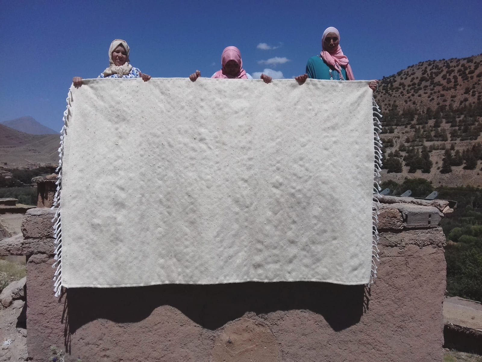  Beni Ourain Wool String and Wool White Morocco