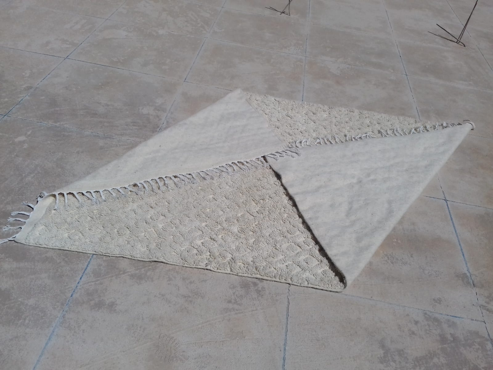  Beni Ourain Wool String and Wool White Morocco