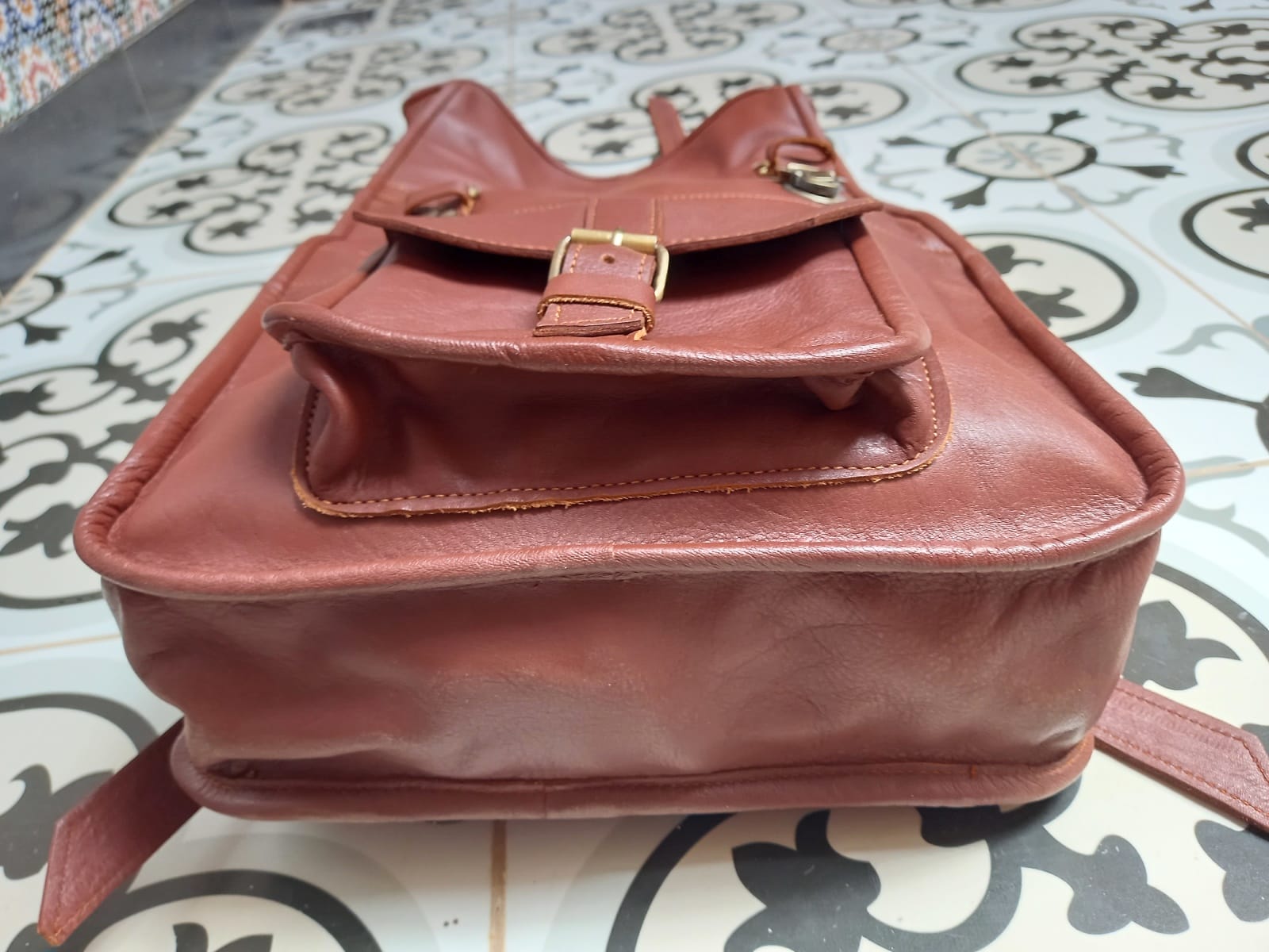  bag leather Orange Morocco