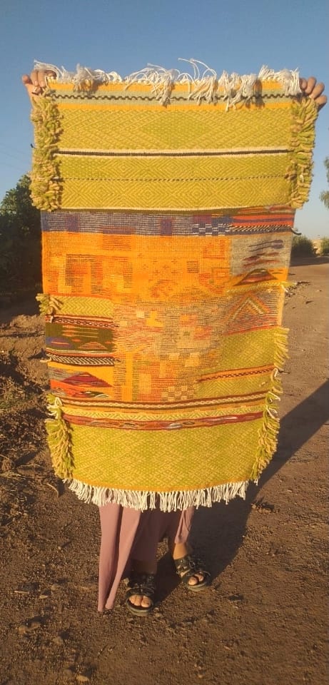  Mixed handmade rug  Colored Morocco