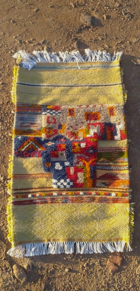  Mixed handmade rug  Colored Morocco