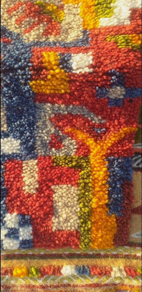  Mixed handmade rug  Colored Morocco