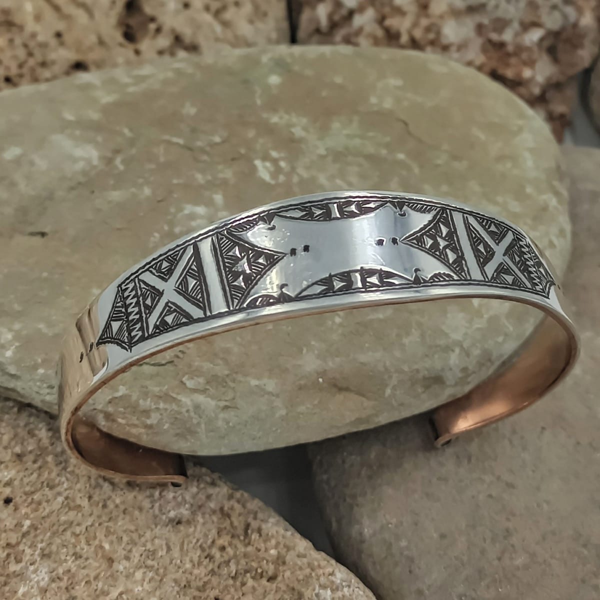  Bracelet 800 Tiznit Silver Orange, Black Morocco