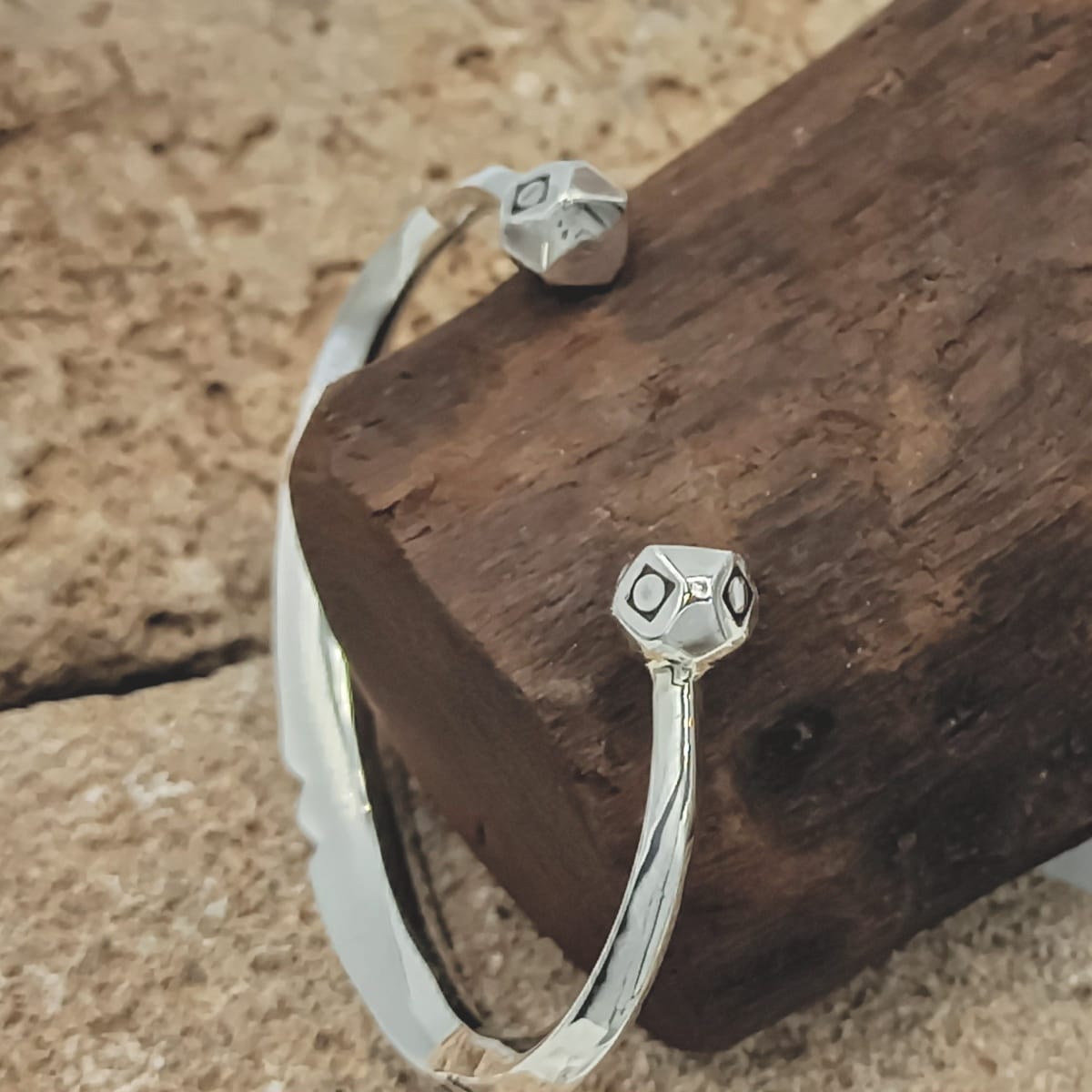  Bracelet 800 Tiznit Silver Black, White Morocco