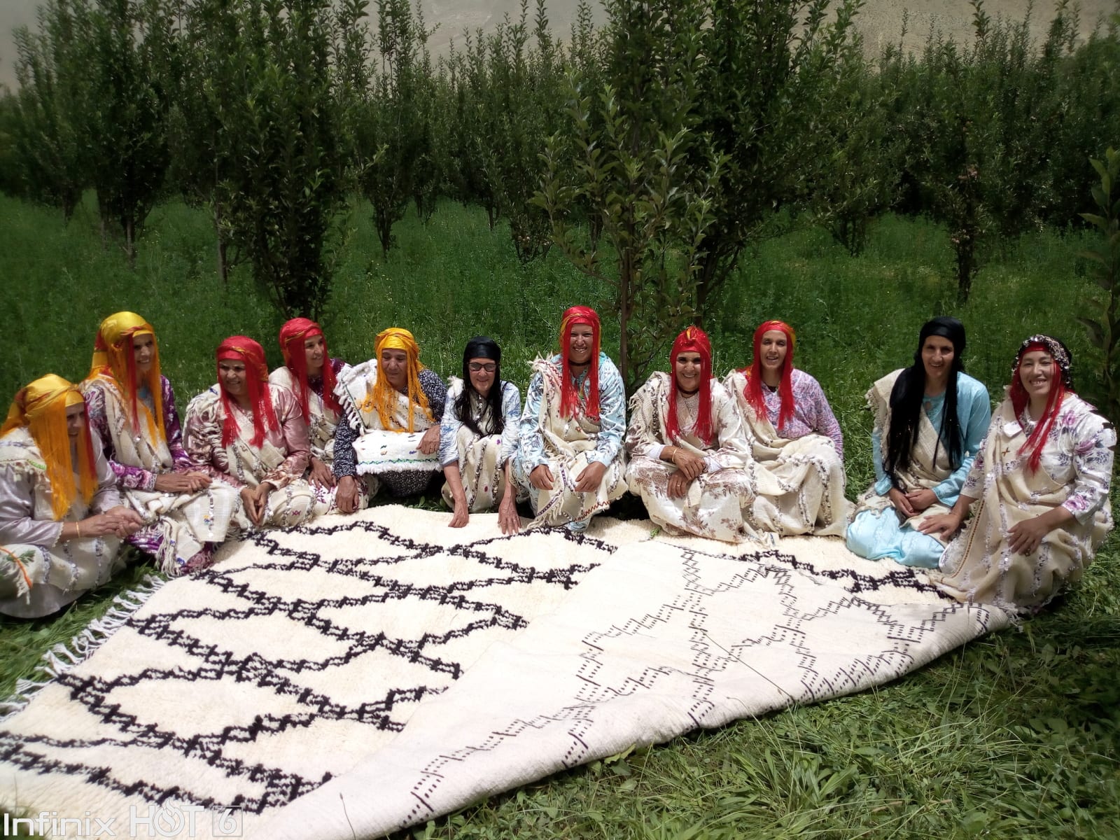  Beni Ourain Wool Black, White Morocco