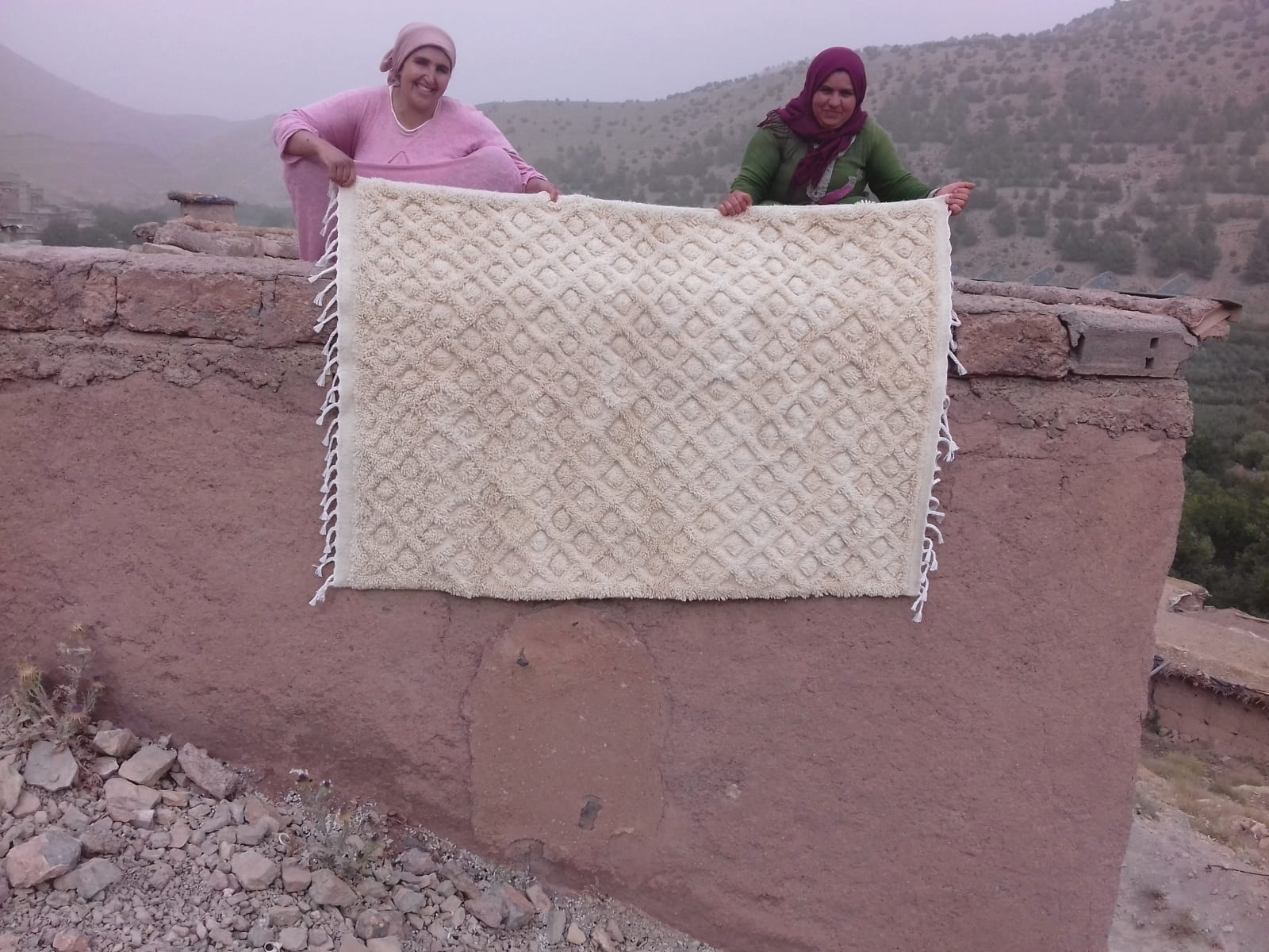  Beni Ourain Wool String and Wool White Morocco