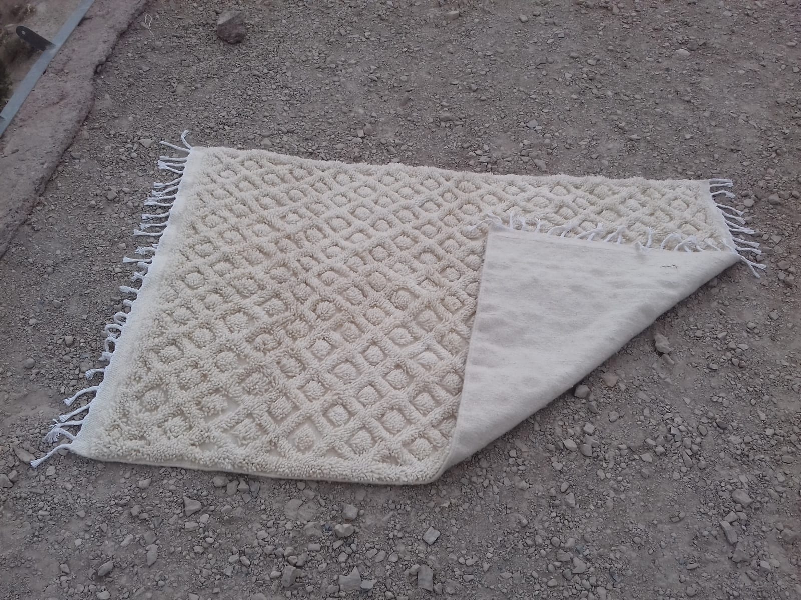  Beni Ourain Wool String and Wool White Morocco