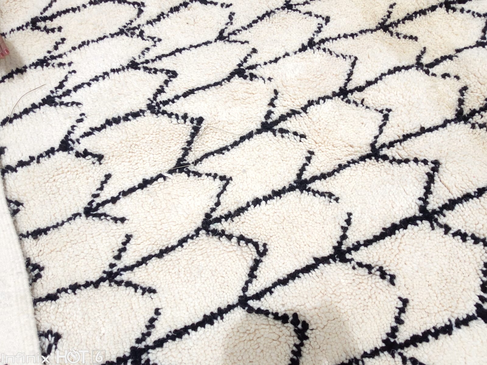  Beni Ourain Wool Black, White Morocco
