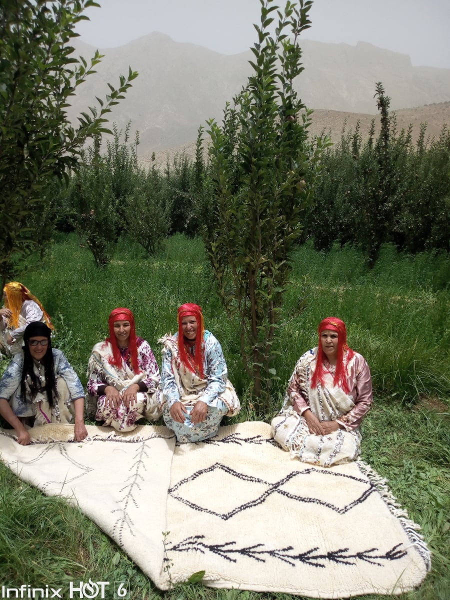  Beni Ourain Wool Black, White Morocco