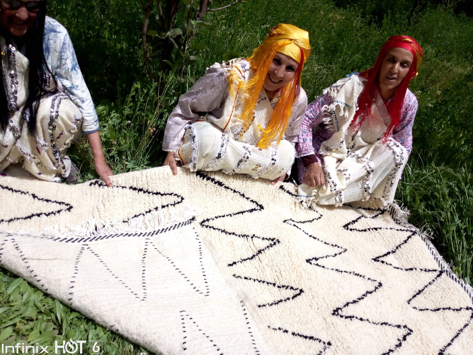  Beni Ourain Wool Black, White Morocco