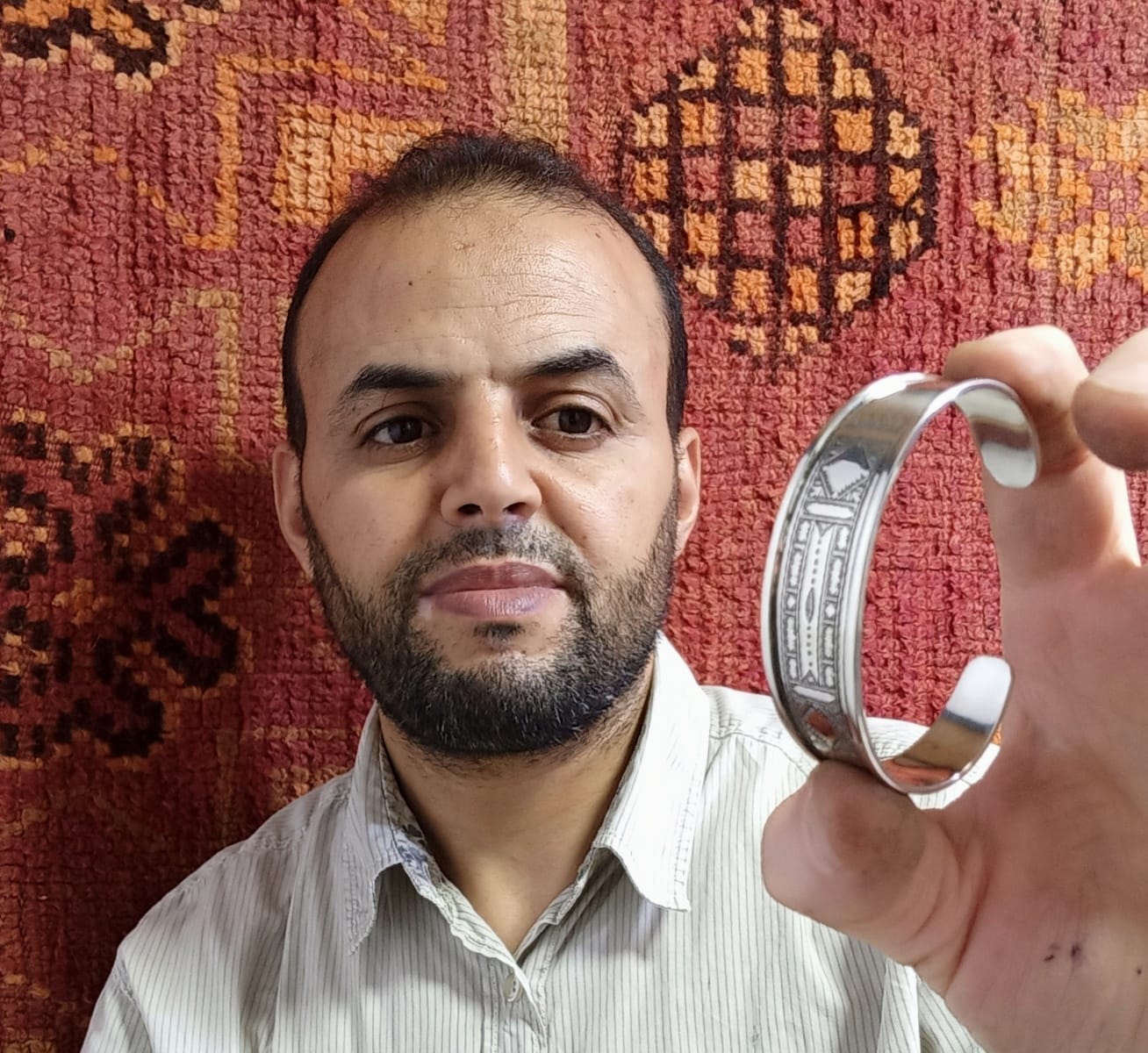  Bracelet 800 Tiznit Silver Black Morocco