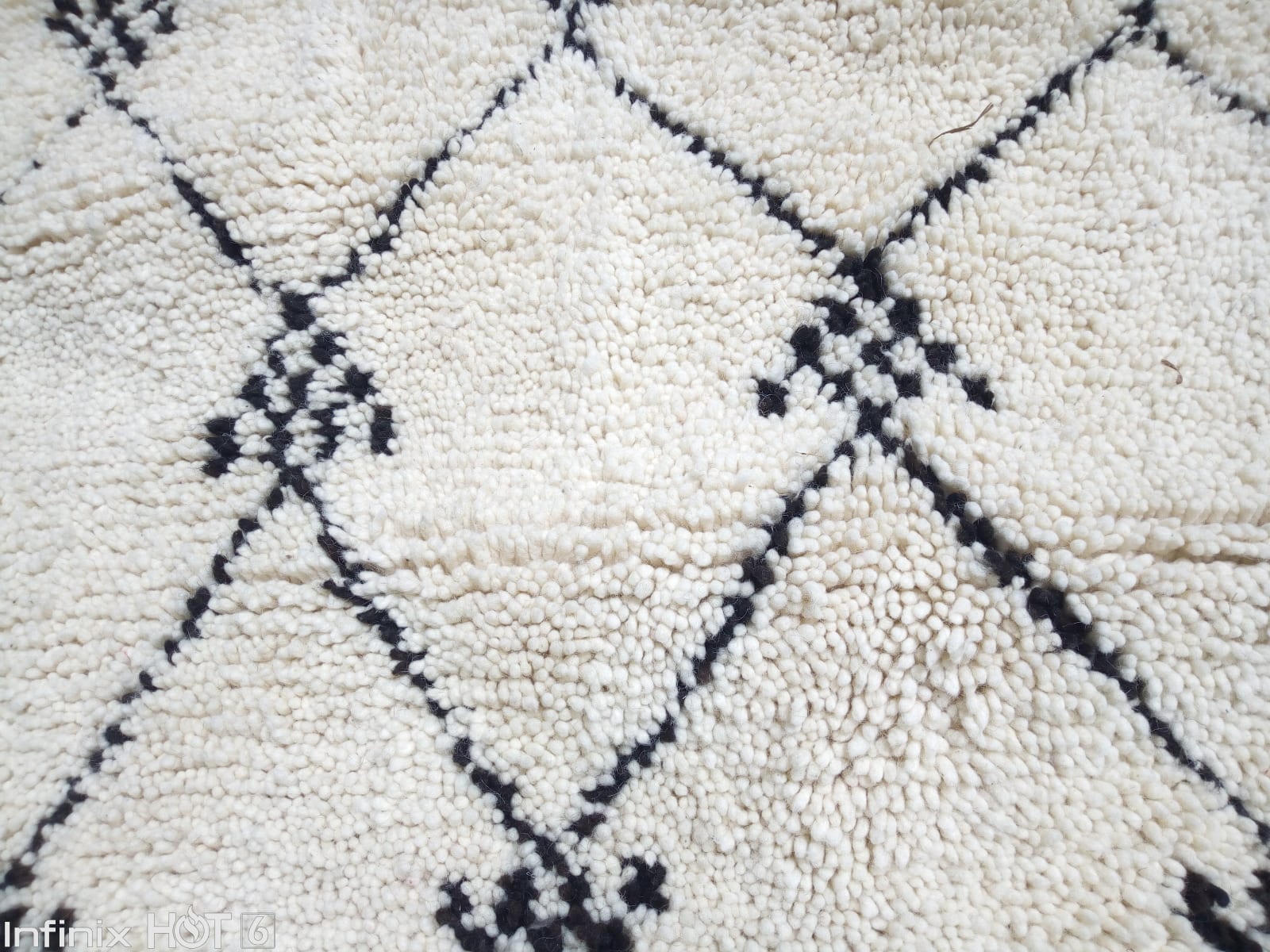  Beni Ourain Wool Black, White Morocco