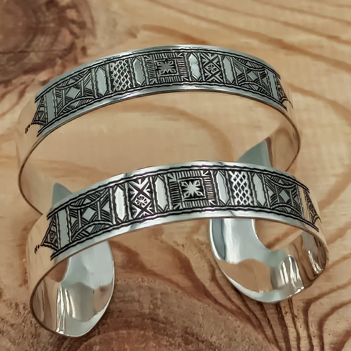  Bracelet 800 Tiznit Silver Black, White Morocco