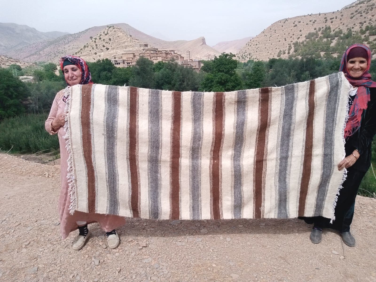  Hanbel blanket   Brown, Grey Morocco