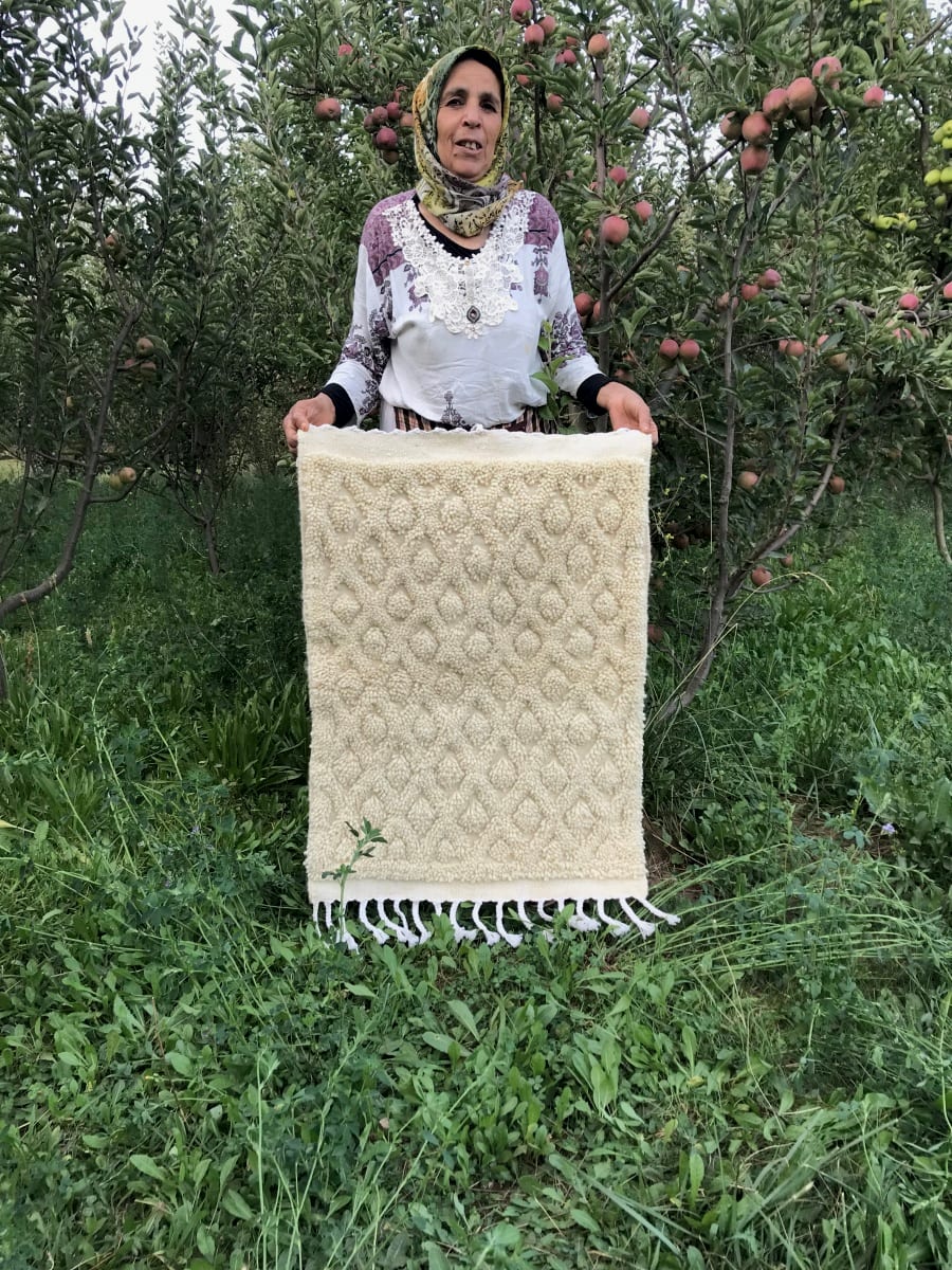  Rug  White Morocco