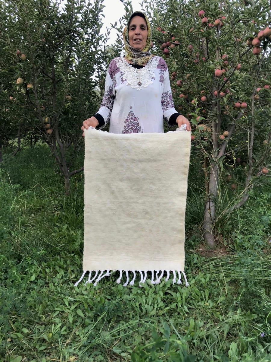  Rug  White Morocco
