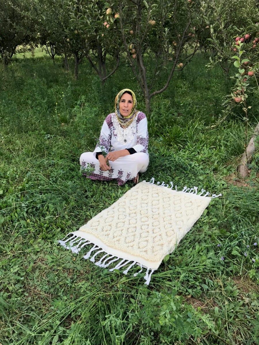  Rug  White Morocco