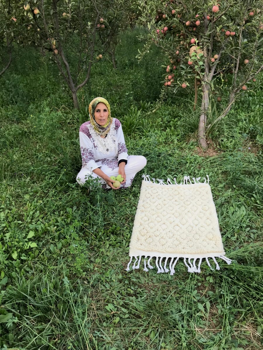  Rug  White Morocco