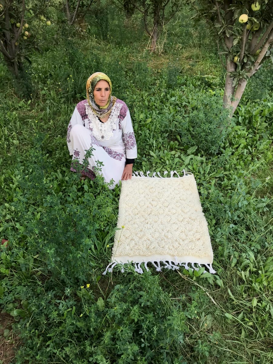  Rug  White Morocco