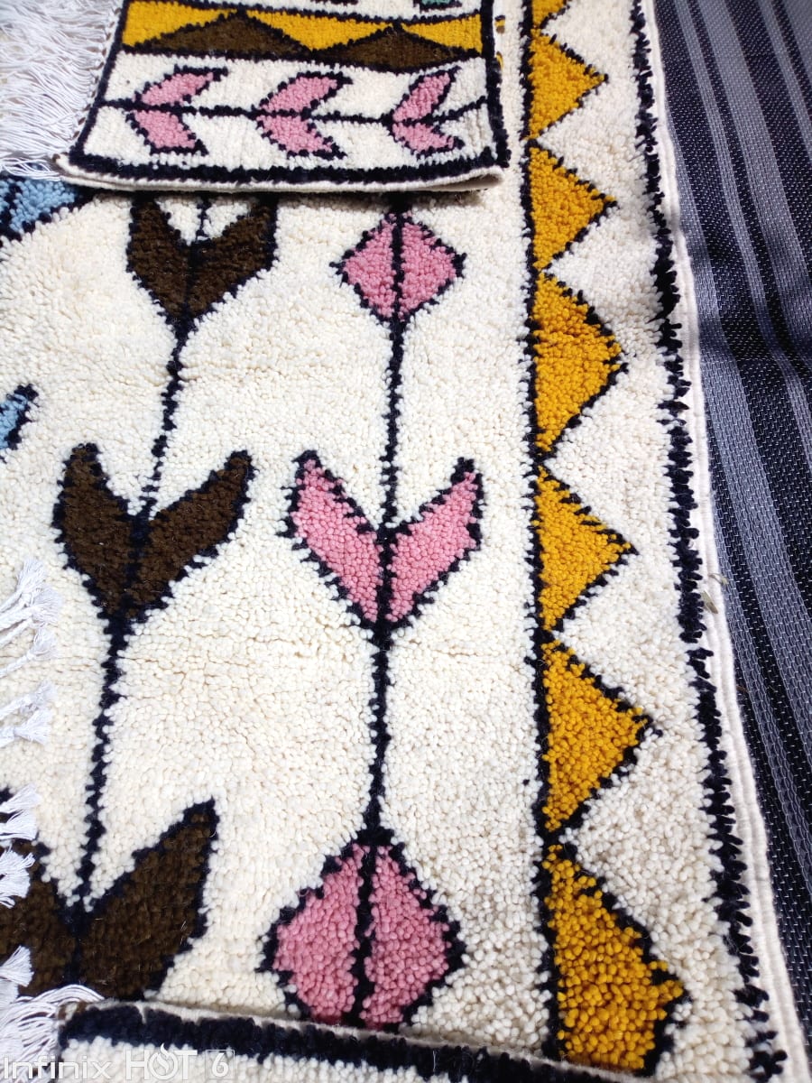  Beni Ourain Wool Colored Morocco