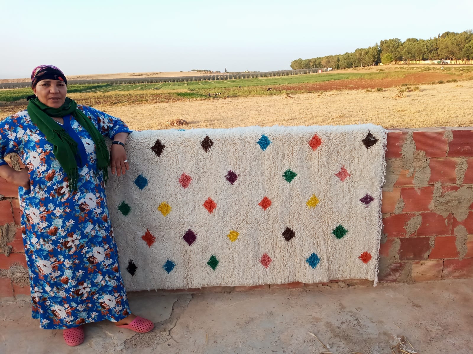  A rug  Colored Morocco