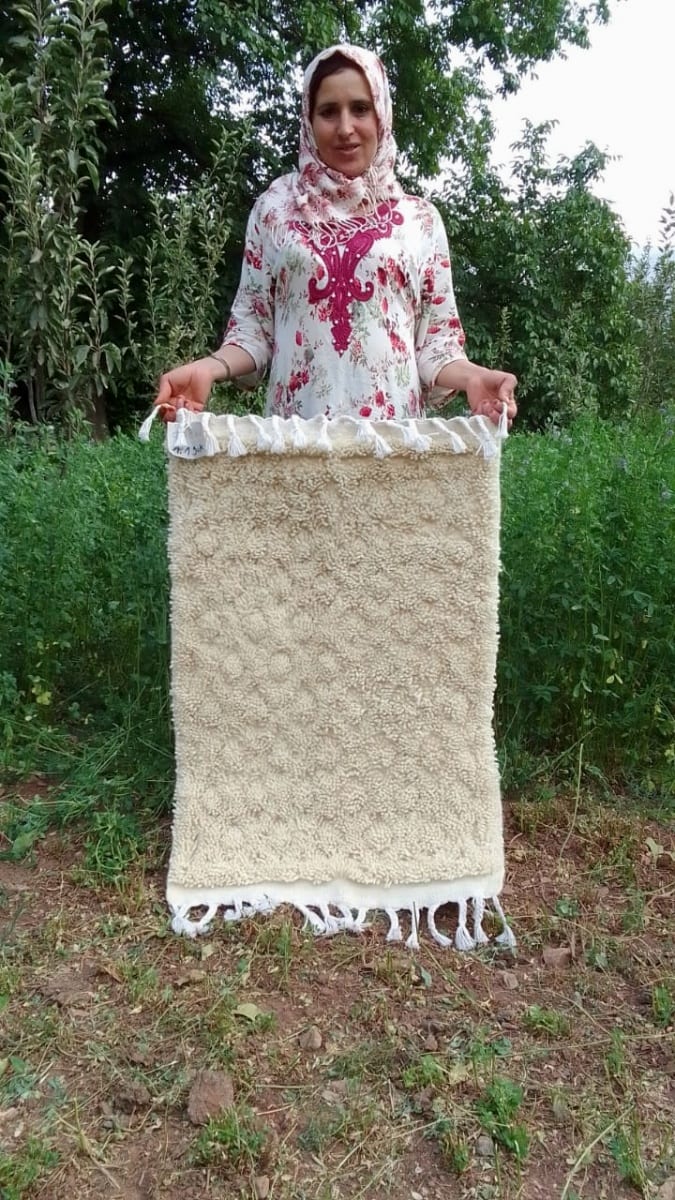  Rug  White Morocco