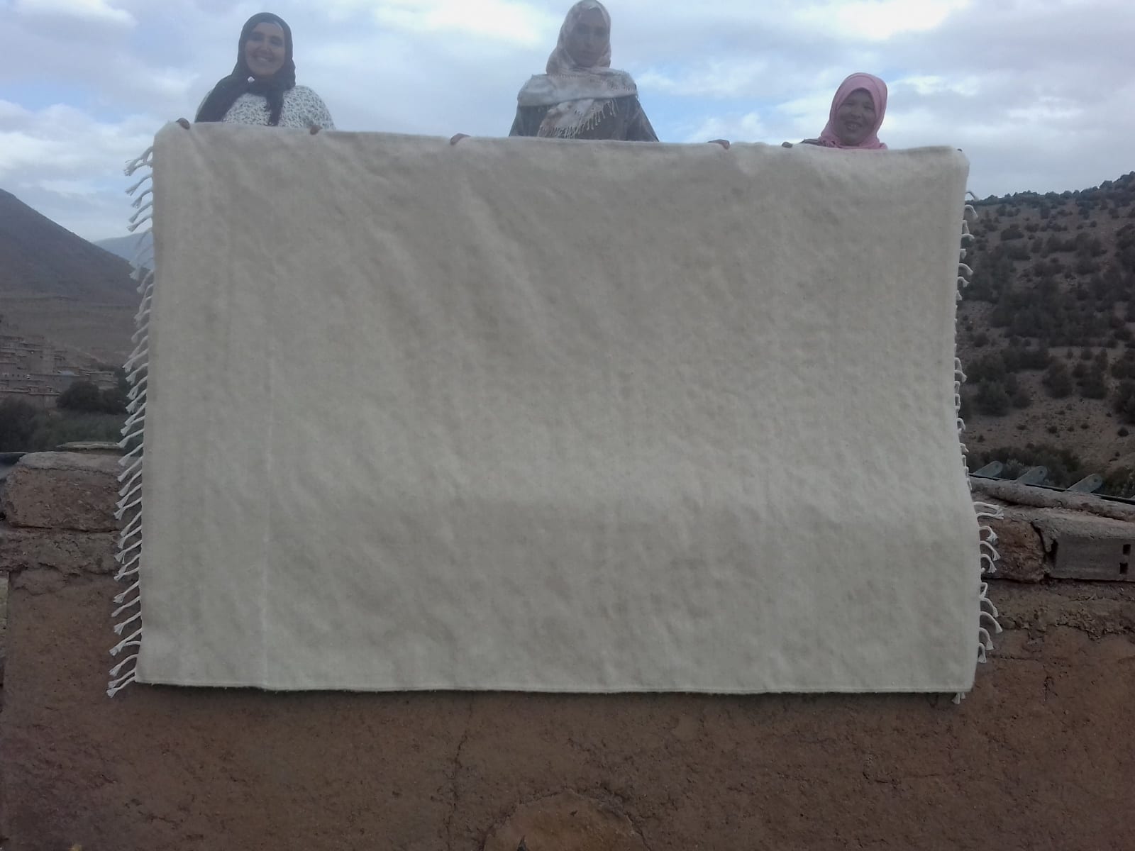  Beni Ourain Wool String and Wool White Morocco