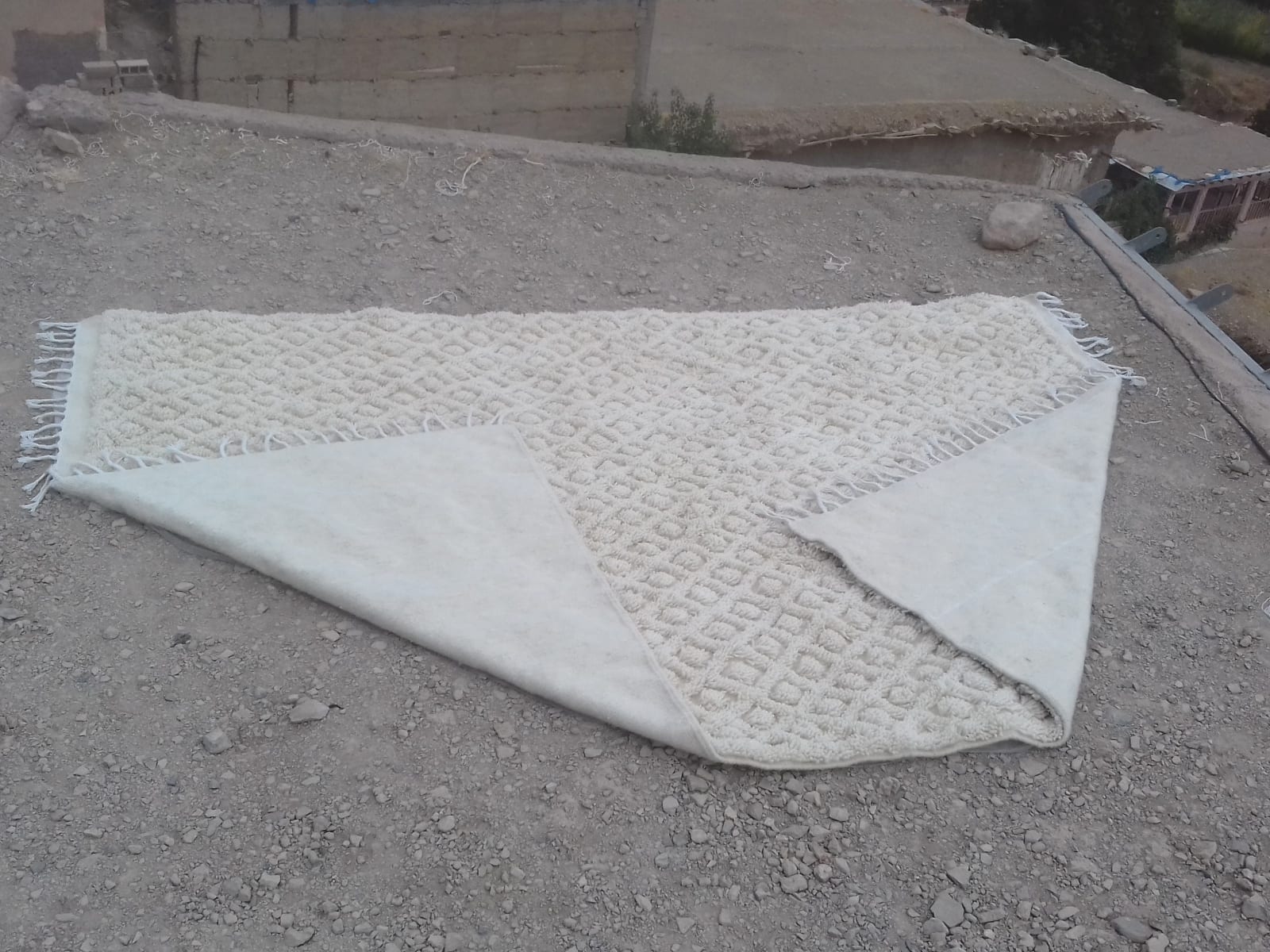  Beni Ourain Wool String and Wool White Morocco