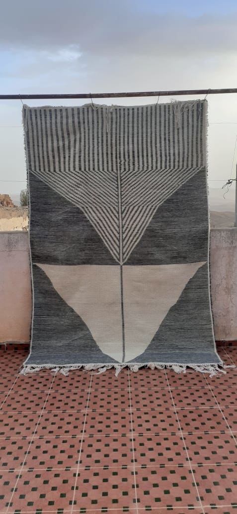 Pile Knot  Grey, White Morocco