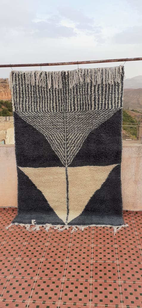  Pile Knot  Grey, White Morocco