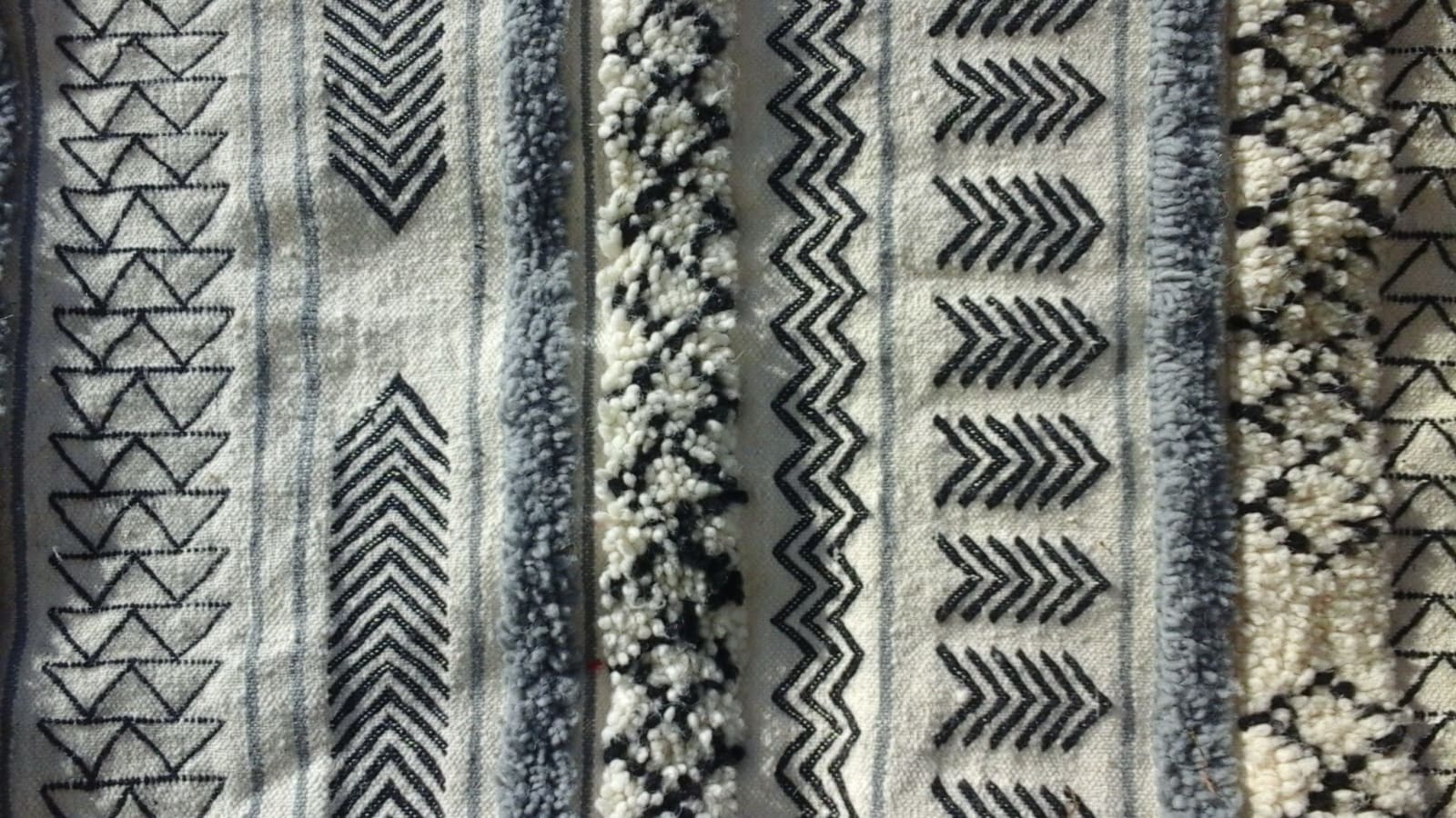 Flat Weave Pile Knot Mix