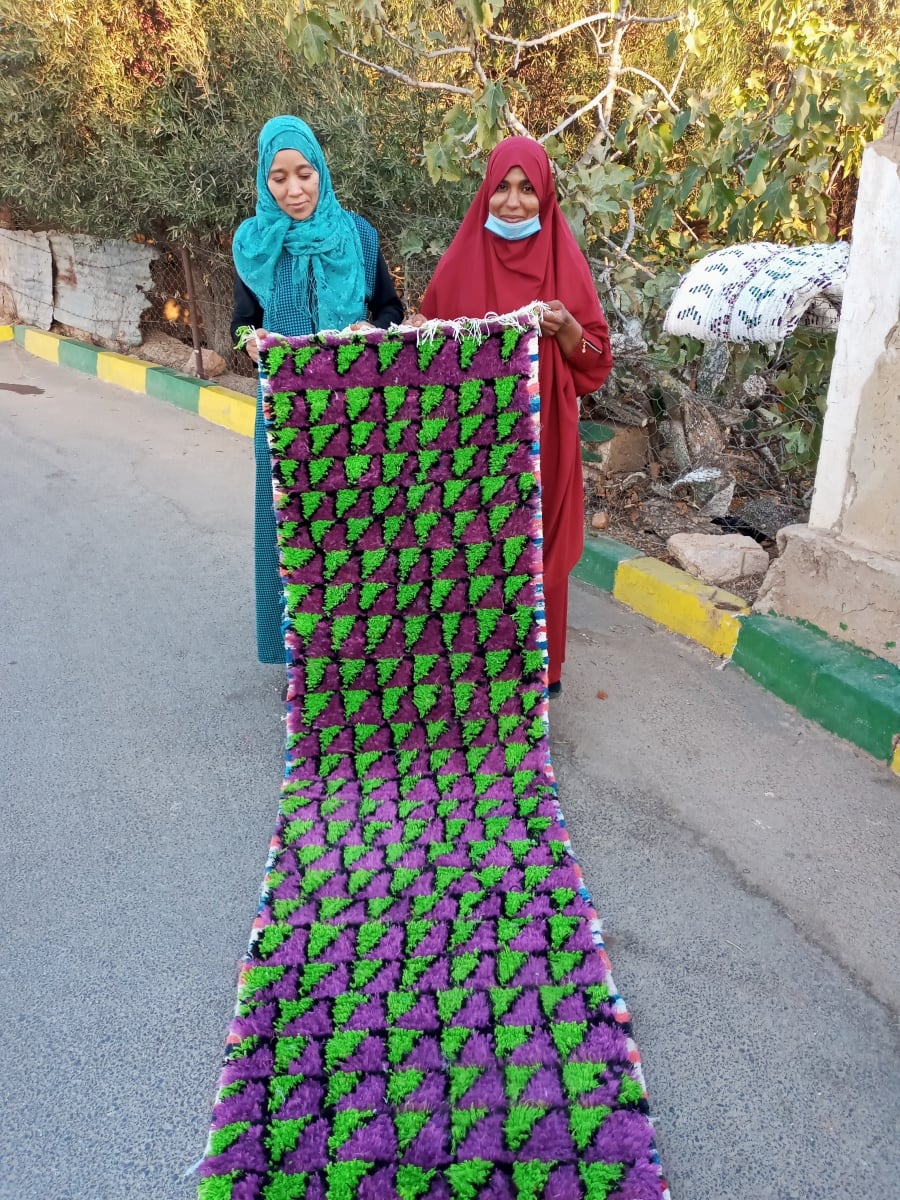  rug Boucherwitte Alkoba  Pink, Green Morocco