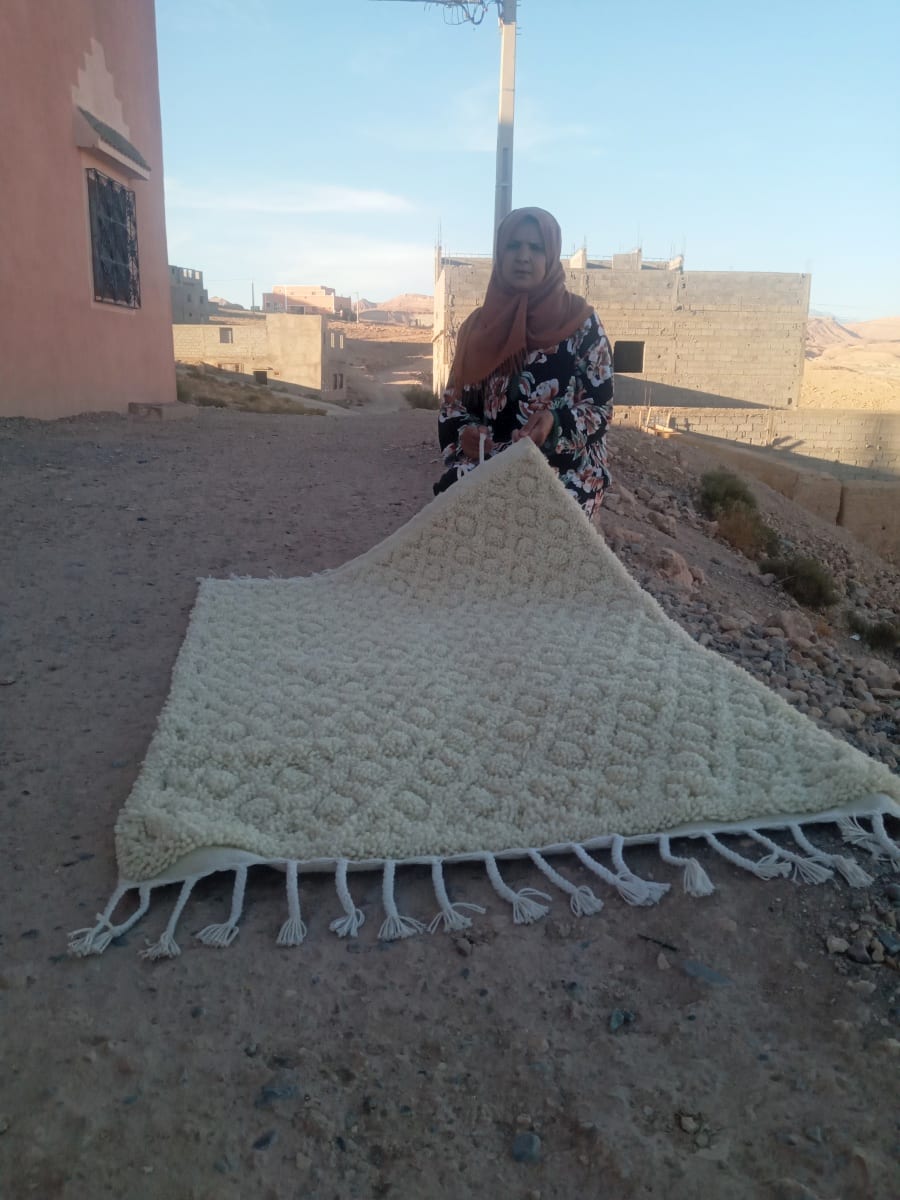  Hanbel Natural Wool White Morocco