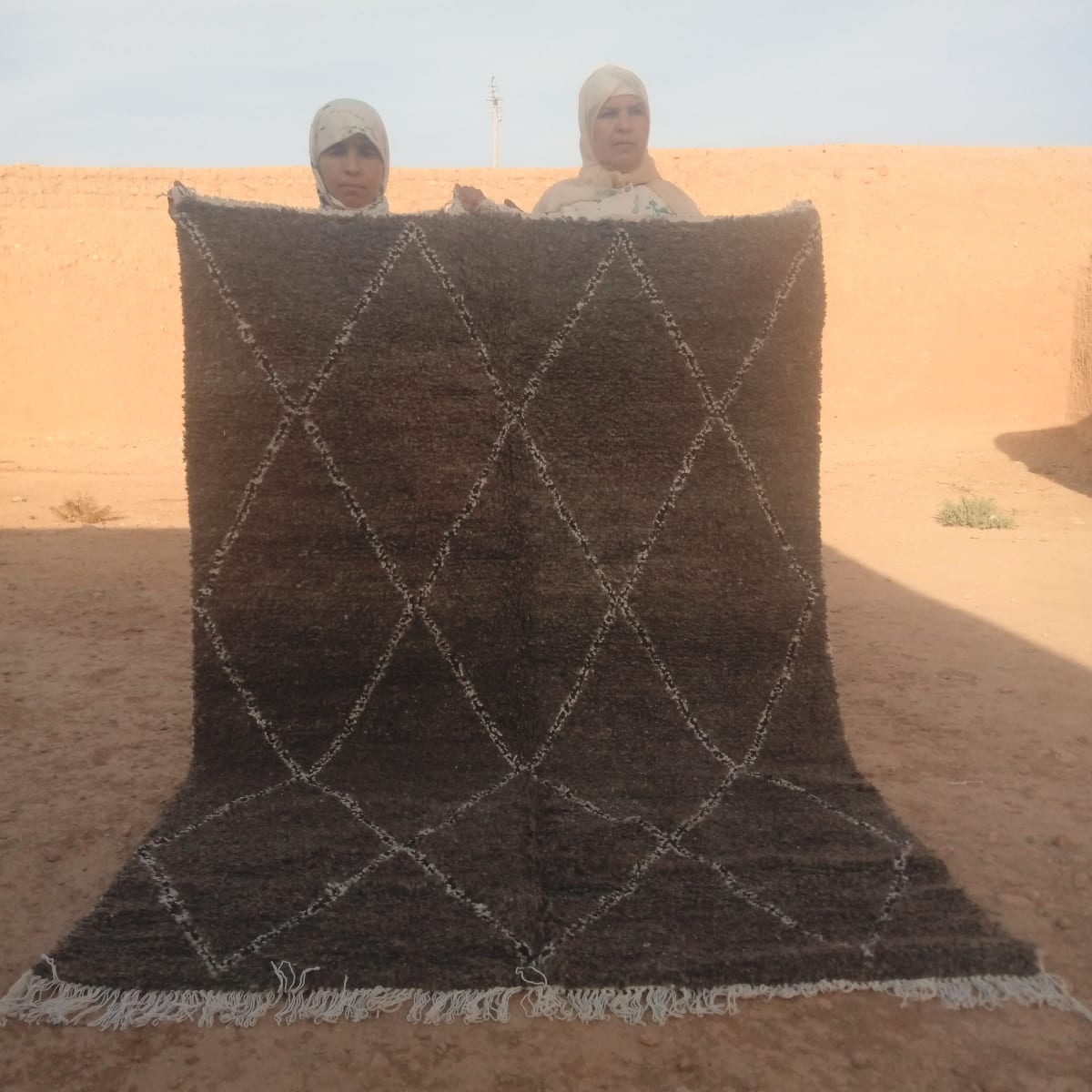  Rug   Grey, White Morocco