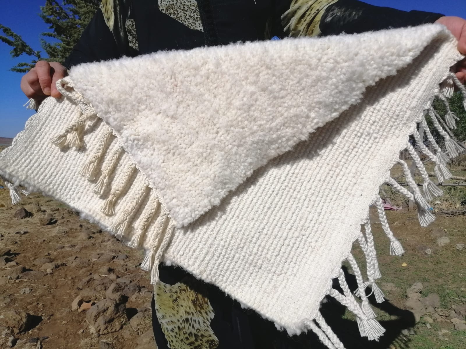  Carpet Assouf Tadout and Sda White Morocco