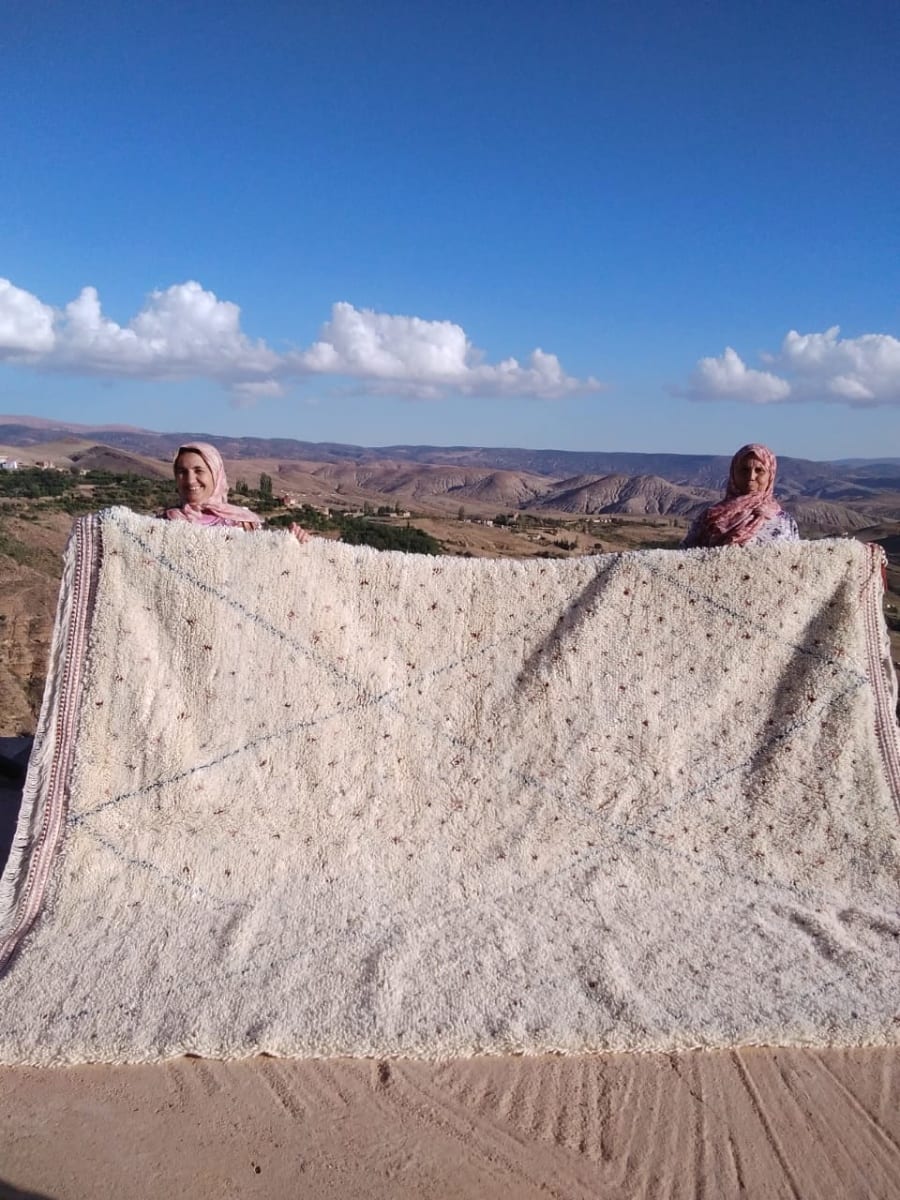  Beni Ourain Wool Warp and Wool Colored Morocco