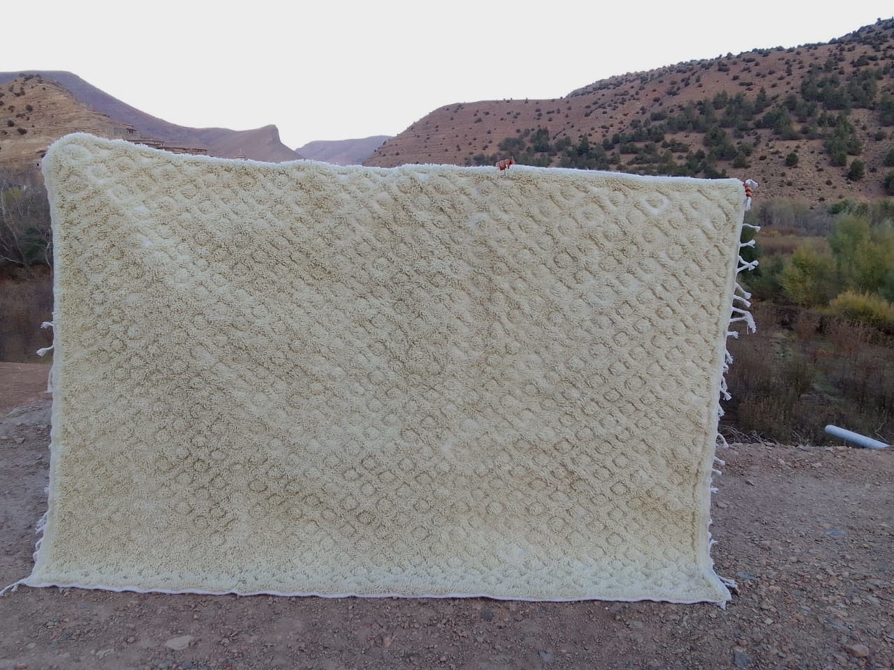  Rug  White Morocco
