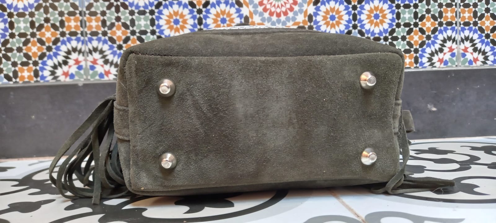  bag leather Green, Brown Morocco