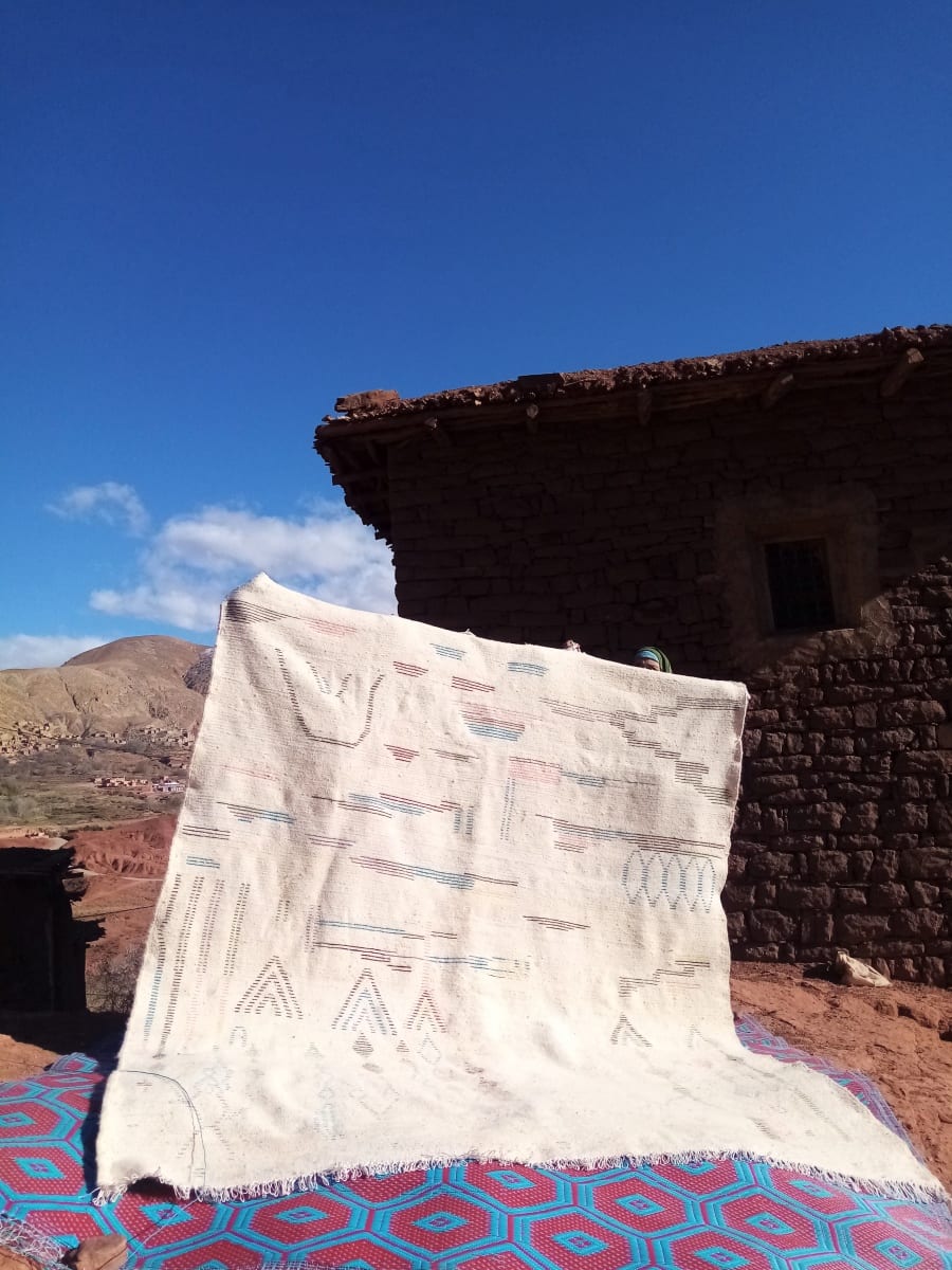  Azilal Rug Dyed Wool Colored Morocco